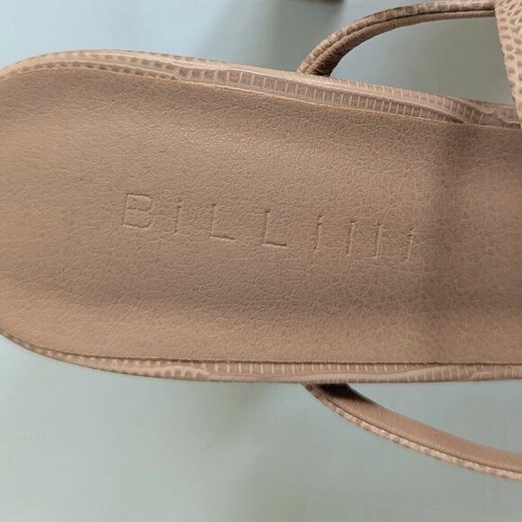 NEW Billini Yoana Faux Snakeskin Strappy Sandals Size 7 Nude - Picture 11 of 11